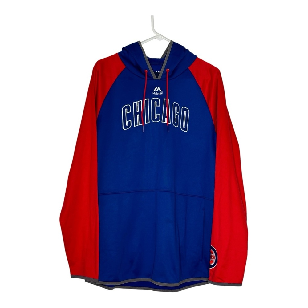 Chicago Cubs Blue/Red MLB Jacket Majestic Men's Size 2XL Sports Baseball Offici